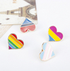 Metal Crafts Colorful Rainbow Hard Enamel Badge Lapel Pins