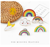 Rainbow Clouds Lightning Custom High Quality Enamel Pins