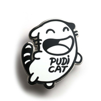 Custom Black Nickel Plated Cartoon Lapel Hard Enamel Pin With Screen Printing