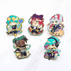 Wholesale No Minimum Metal Glitter Brooch Anime Hard Enamel Pins